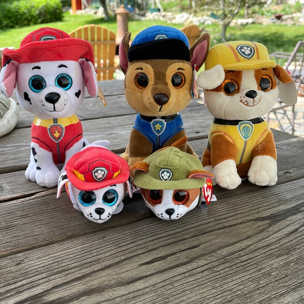 Paw Patrol Plush Puppy Toy Set to Include Chase, Marshall, Rubble & Tracker